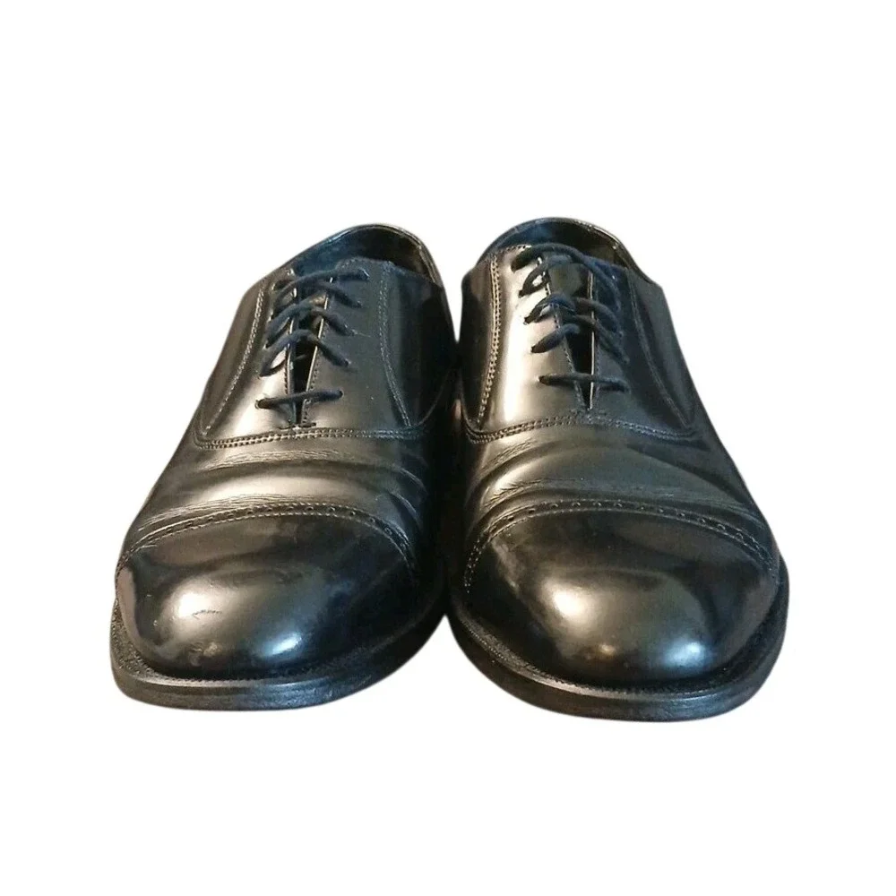 Florsheim Mens Black Leather Cap Toe‎ Oxford Dress Shoes 20382 Size 8.5 D
